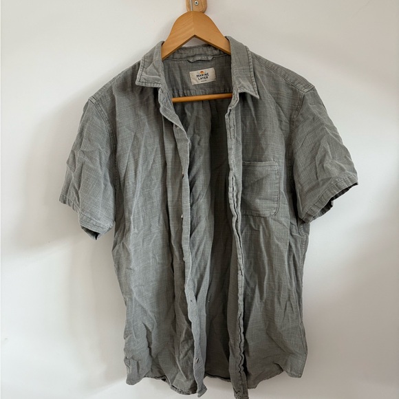Marine Layer Other - Marine Layer Short Shirt Button Down Tee